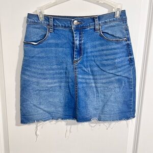 BDG Light Blue Denim Skirt